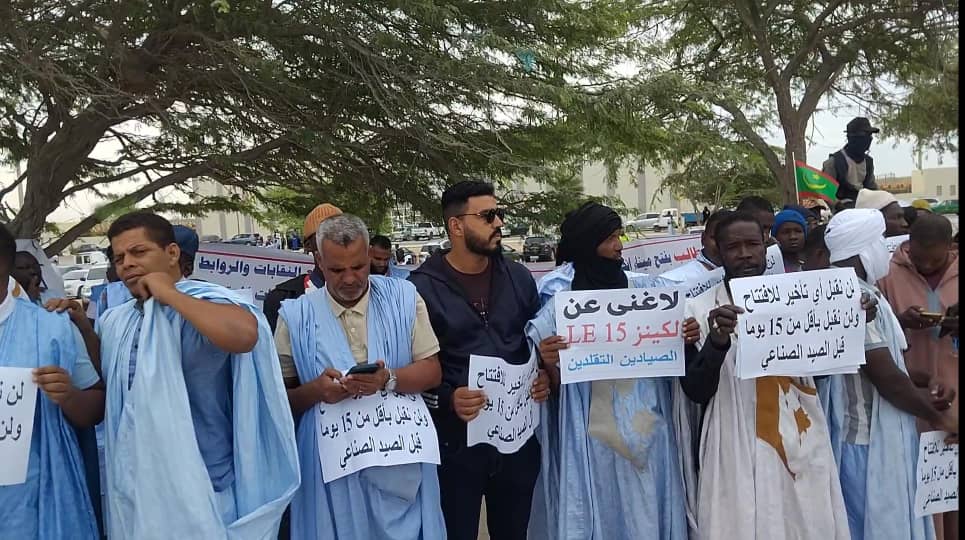 احتجاجات في نواذيبو بسبب تأخير انطلاق الصيد التقليدي