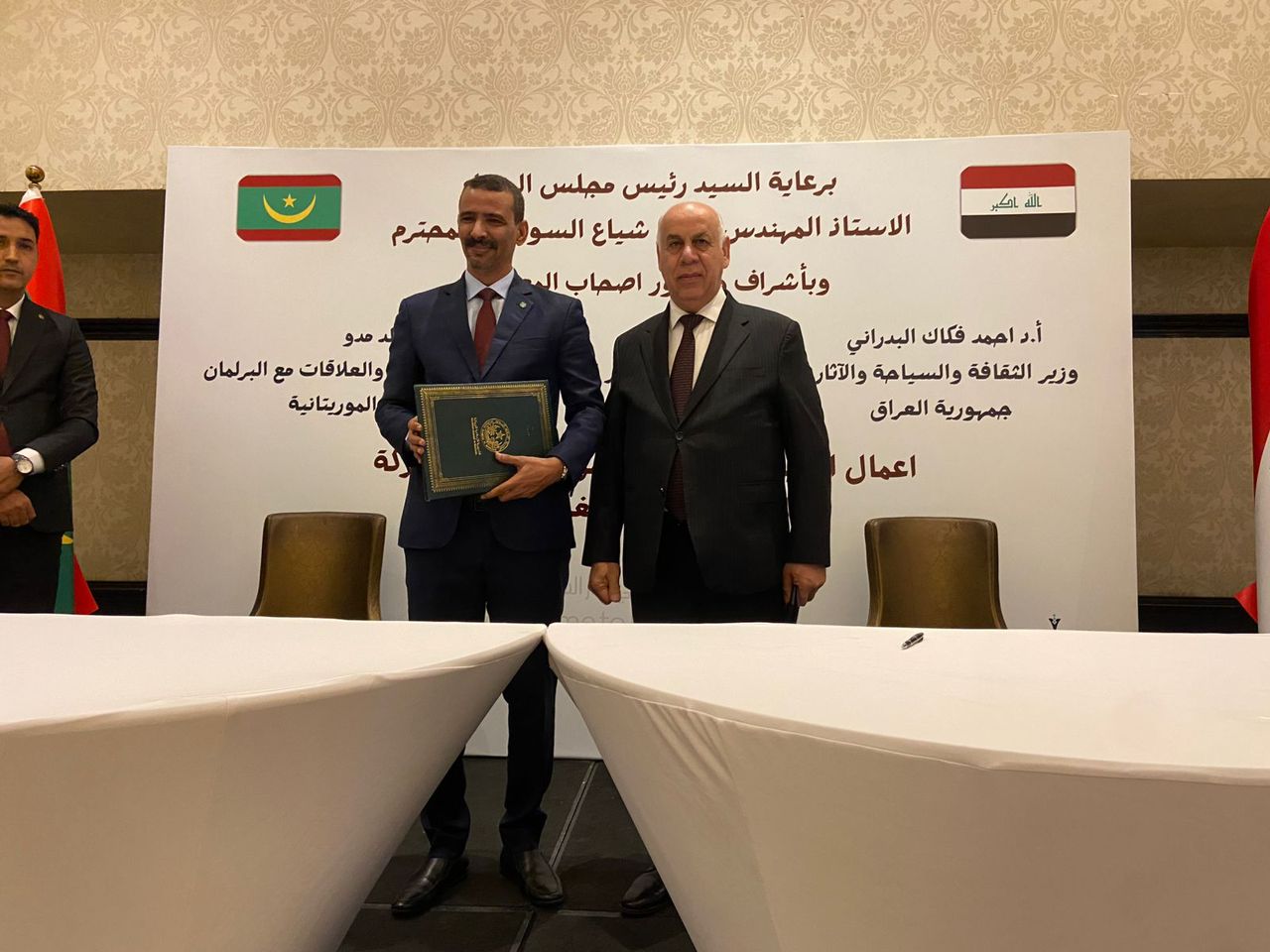 غطت عددا من المجالات.. موريتانيا والعراق توقعان 8 مذكرات تفاهم وبرامج تنفيذية