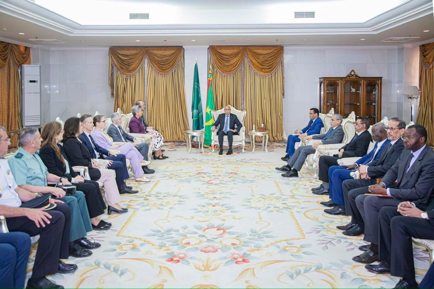ولد الغزواني يناقش مع الأوروبيين سبل تطوير علاقات التعاون المشترك