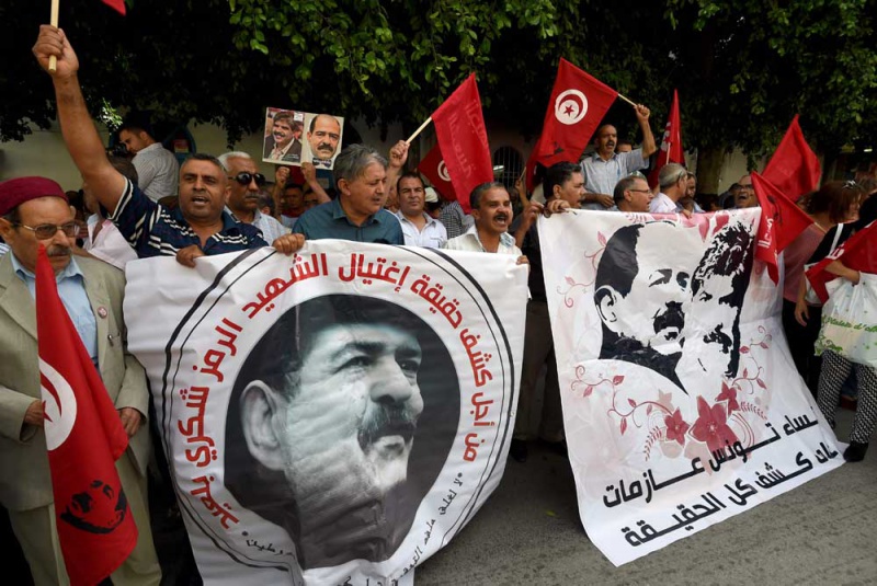 تونس: الحكم بالإعدام على 4 مدانين باغتيال المعارض شكري بلعيد