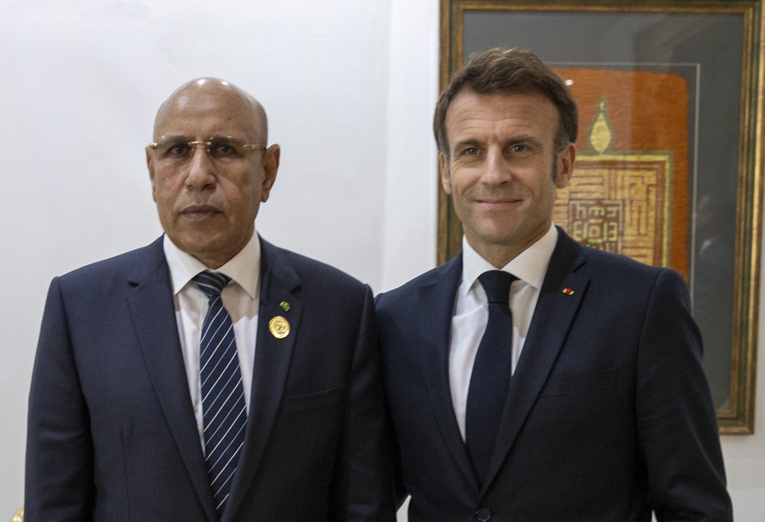 الرئيس الموريتاني يجري مباحثات مع نظيره الفرنسي