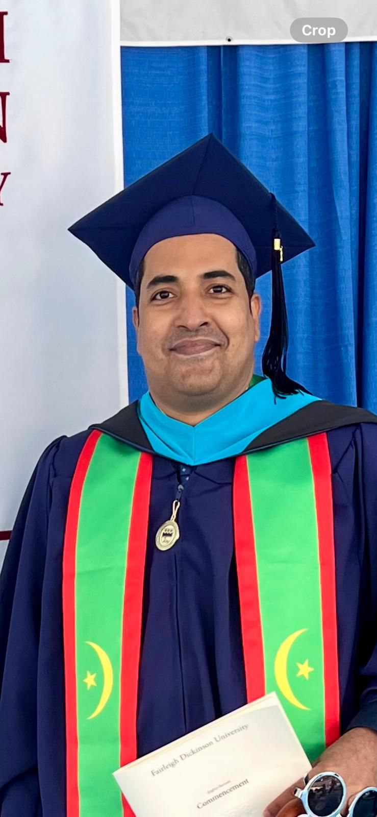 دبلوماسي موريتاني يحصل على الماستر في تسوية النزاعات الدولية من جامعة أمريكية