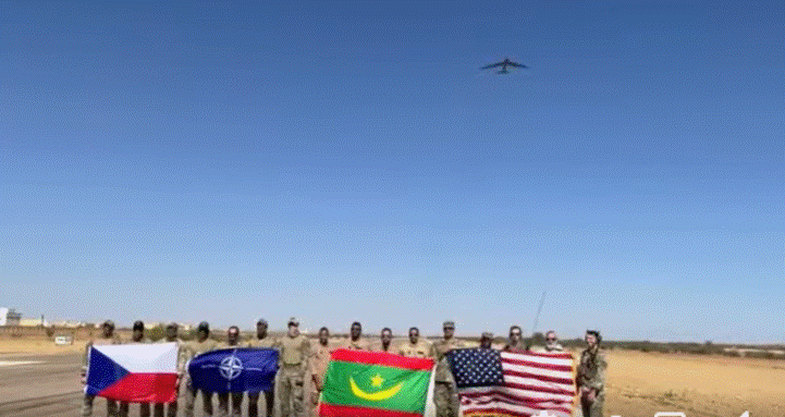 تمرين جوي مشترك بين موريتانيا والولايات المتحدة بمشاركة قاذفة B-52