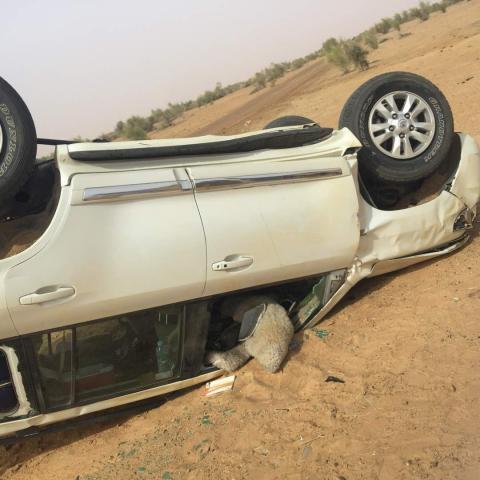 حادث سير لموكب مدير الأمن الموريتاني يودي بحياة أحد مرافقيه وإصابة 3 آخرين
