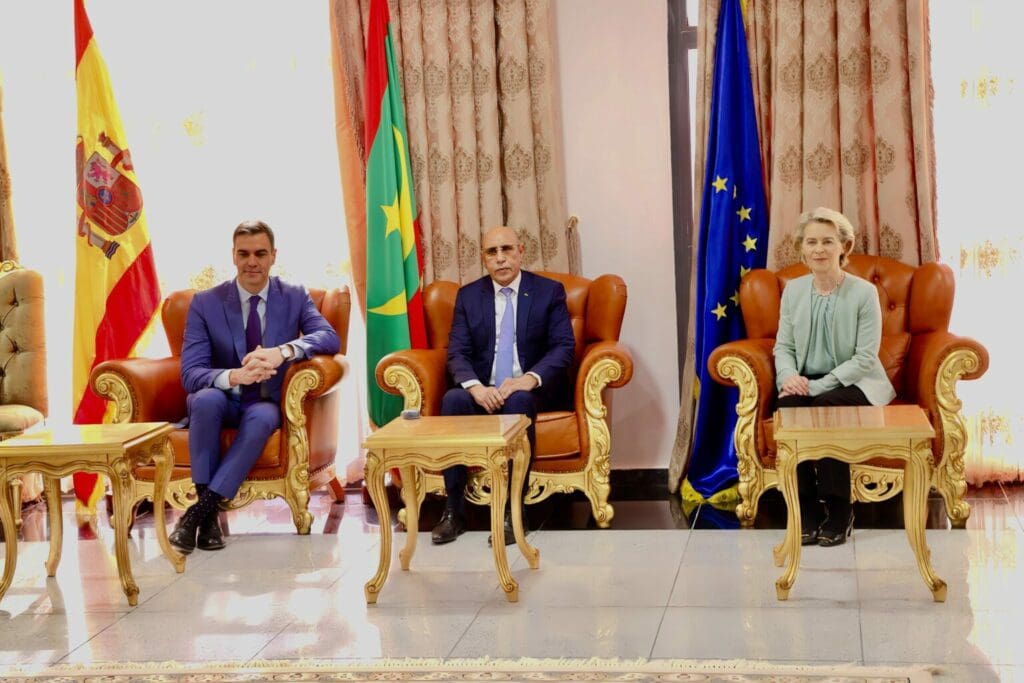 في مستهل زيارتهما لنواكشوط..ولد الغزواني يستقبل رئيس وزراء إسبانيا والمفوضية الأوروبية