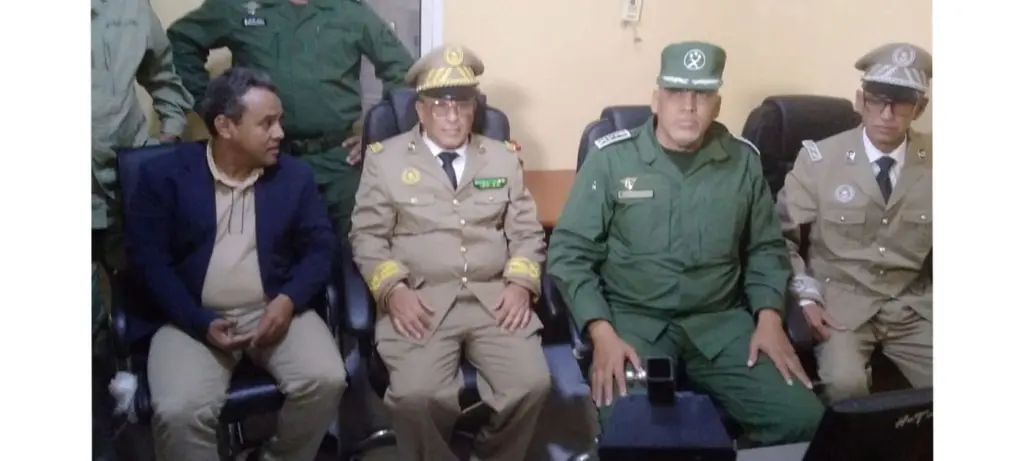 قائد أركان الدرك الوطني يزور معابر كيدي ماغه