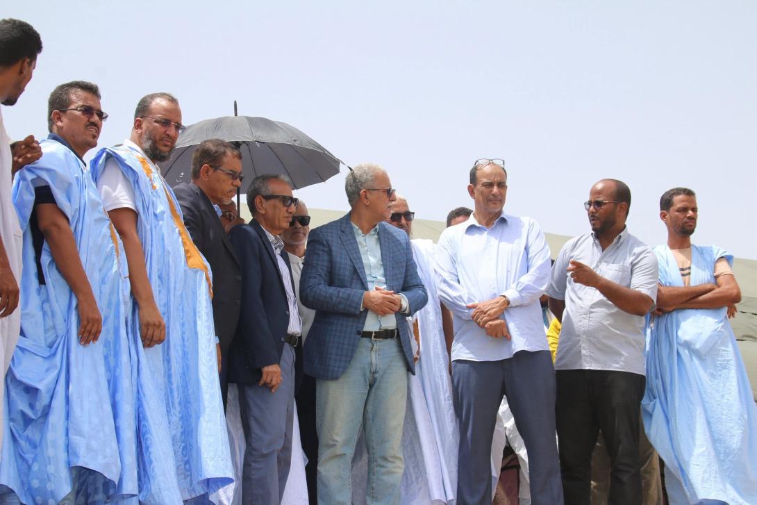 وزير الزراعة يتفقد قناة آفطوط  الساحلي في كرمسين