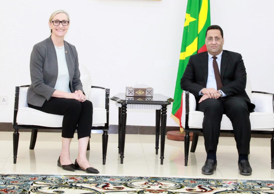 الوزير الأول يبحث مع القائمة بالأعمال الأمريكية تعزيز الشراكة الثنائية