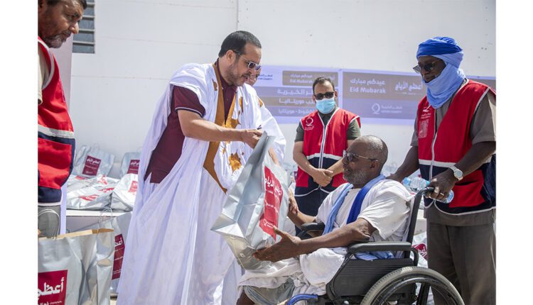 توجنين: قطر الخيرية توزع 2000 سلة لحوم على الأيتام والأرامل