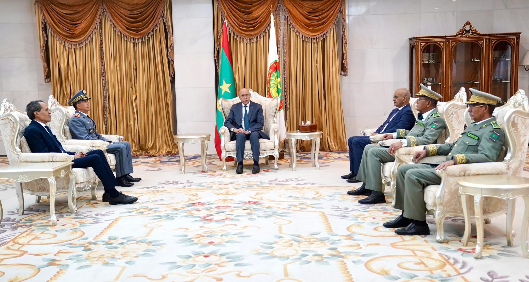 الرئيس الغزواني يبحث مع مسؤول عسكري مغربي تعزيز التعاون الدفاعي   