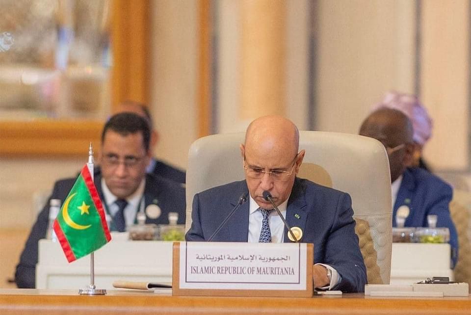 ولد الغزواني يطالب المجتمع الدولي بالتحرك ضد جرائم إسرائيل في غزة