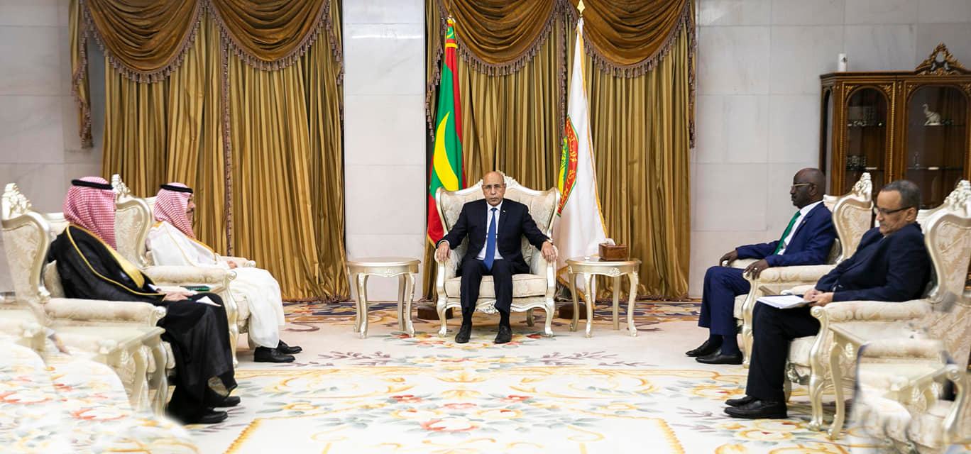الرئيس الموريتاني يستقبل وزير الخارجية السعودي