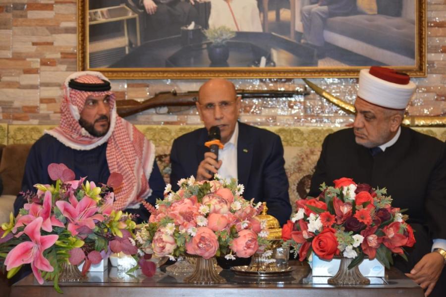قبل عودته لنواكشوط.. غزواني يمر بالأردن لتقديم العزاء في شيخ عشيرة الحويان