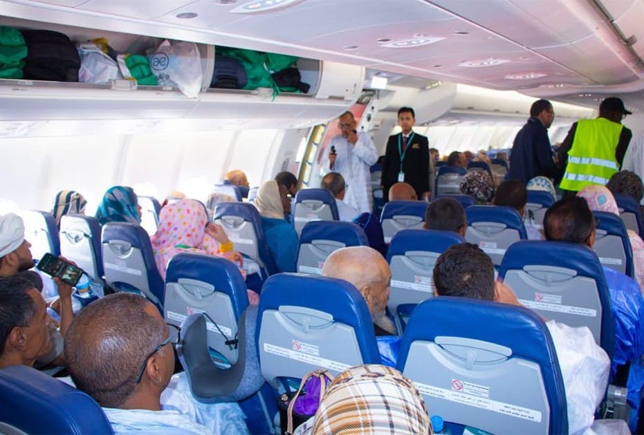 الفوج الرابع من الحجاج الموريتانيين يغادر إلى المدينة المنورة
