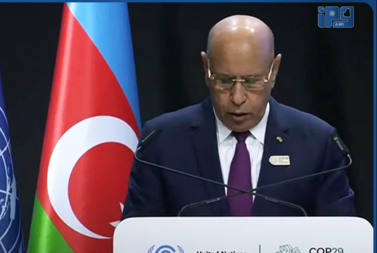 باكو: غزواني يشارك في أعمال مؤتمر الأطراف بشأن المناخ "COP29"