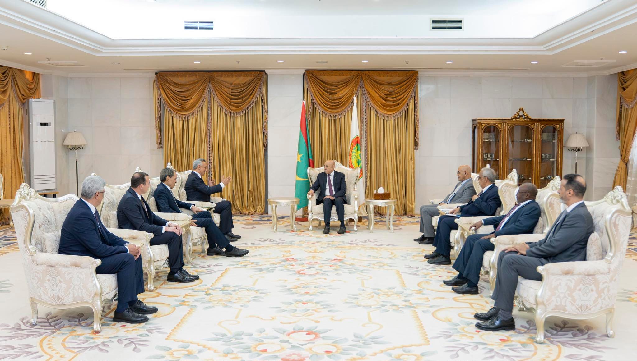 غزواني يبحث مع وفد مغربي تعزيز التعاون الثنائي