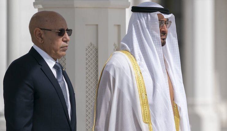 مكالمة هاتفية بين الرئيس الموريتاني ونظيره الإماراتي