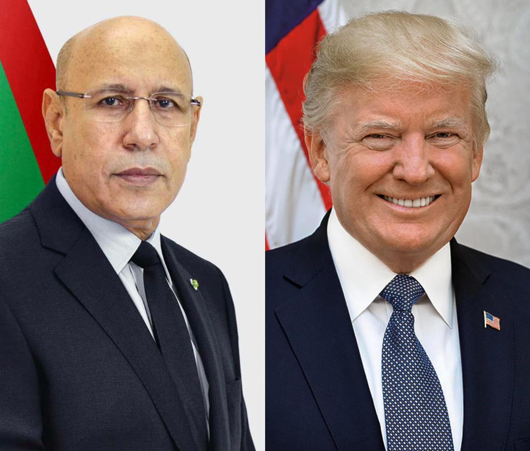 غزواني يعزي ترامب في ضحايا اصطدام طائرة ركاب بمروحية عسكرية