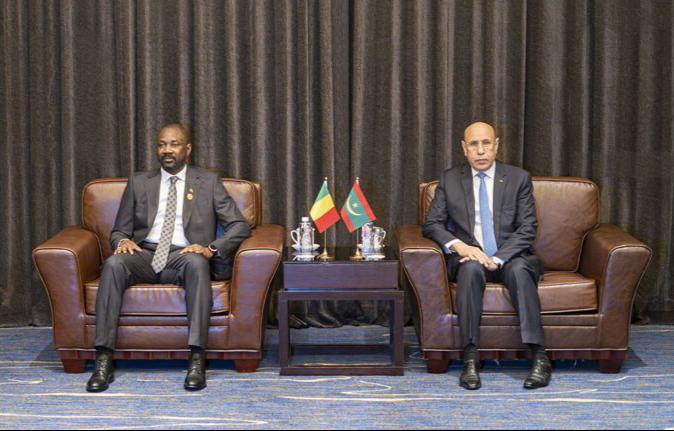 غزواني يبحث مع غويتا تعزيز علاقات التعاون وقضايا إقليمية ودولية