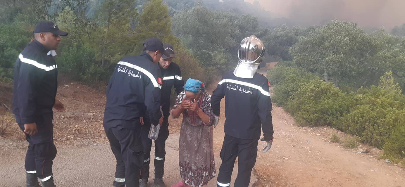 تونس: إجلاء سكان منطقة "ملولة" الحدودية مع الجزائر بسبب الحرائق
