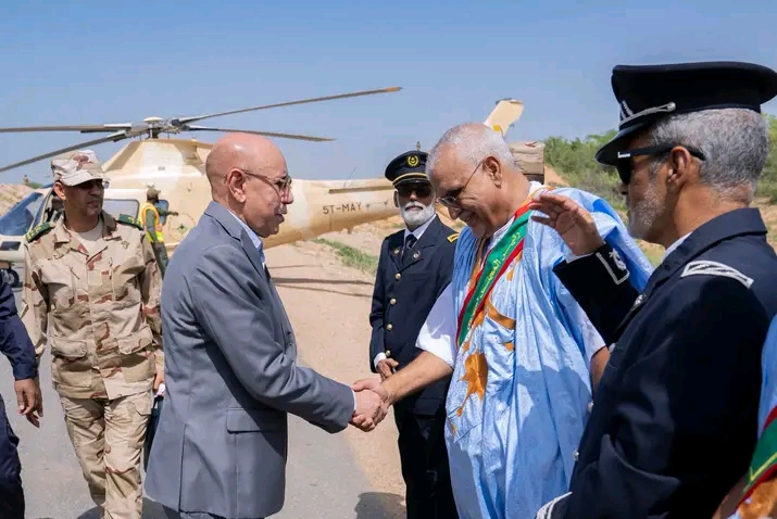 الرئاسة تحدد يوم الخميس المقبل موعدا لزيارة ولد الغزواني لمدينة روصو