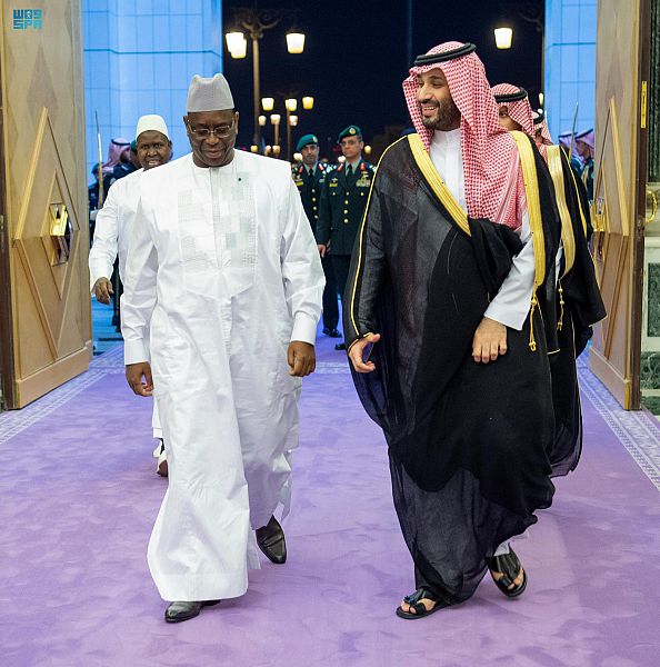 الرئيس السنغالي يجري مباحثات مع ولي العهد السعودي