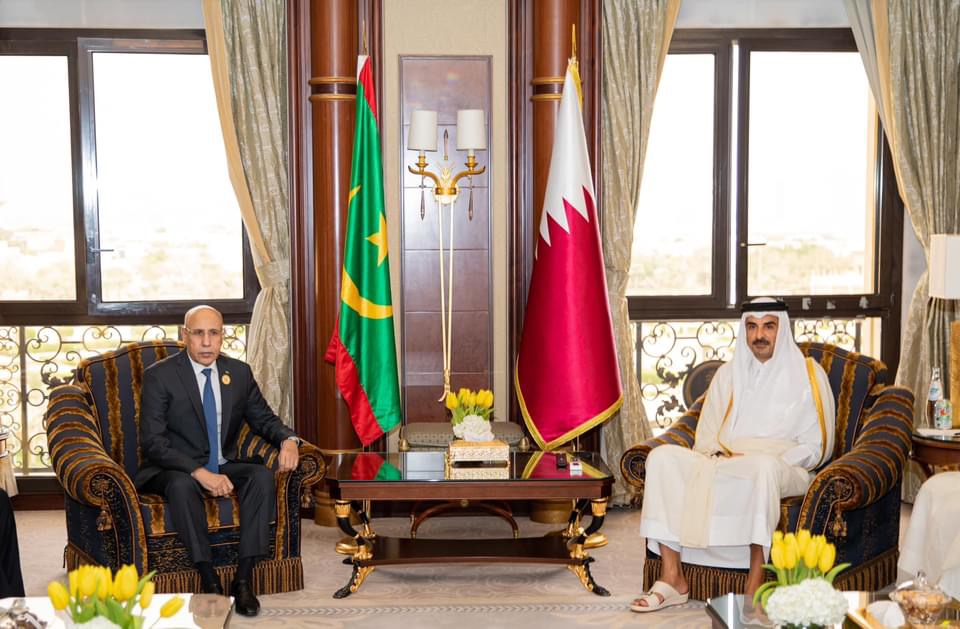السعودية..الرئيس الموريتاني يجري مباحثات مع أمير قطر