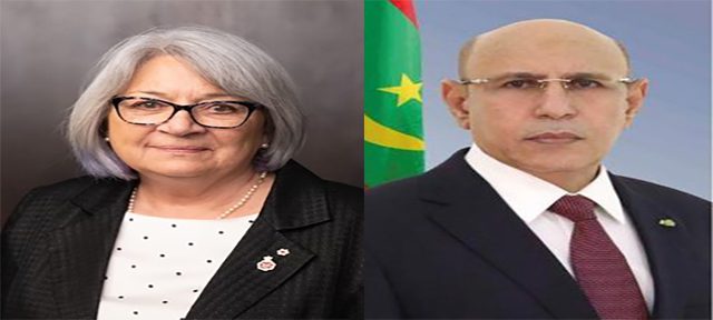 الرئيس الموريتاني يؤكد على تطوير التعاون مع كندا