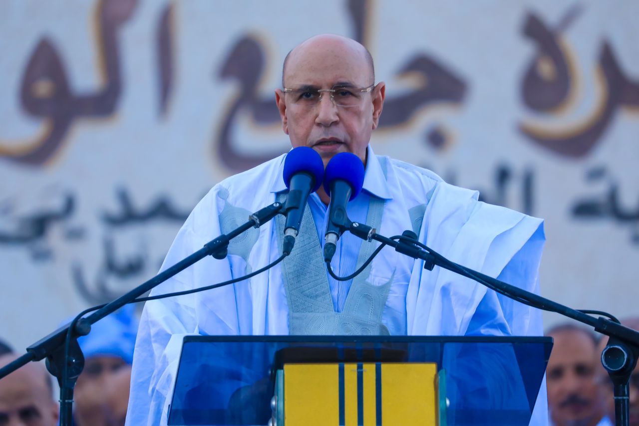 ولد الغزواني: سنعمل على إنجاز ميناء على اليابسة في "كوكي"