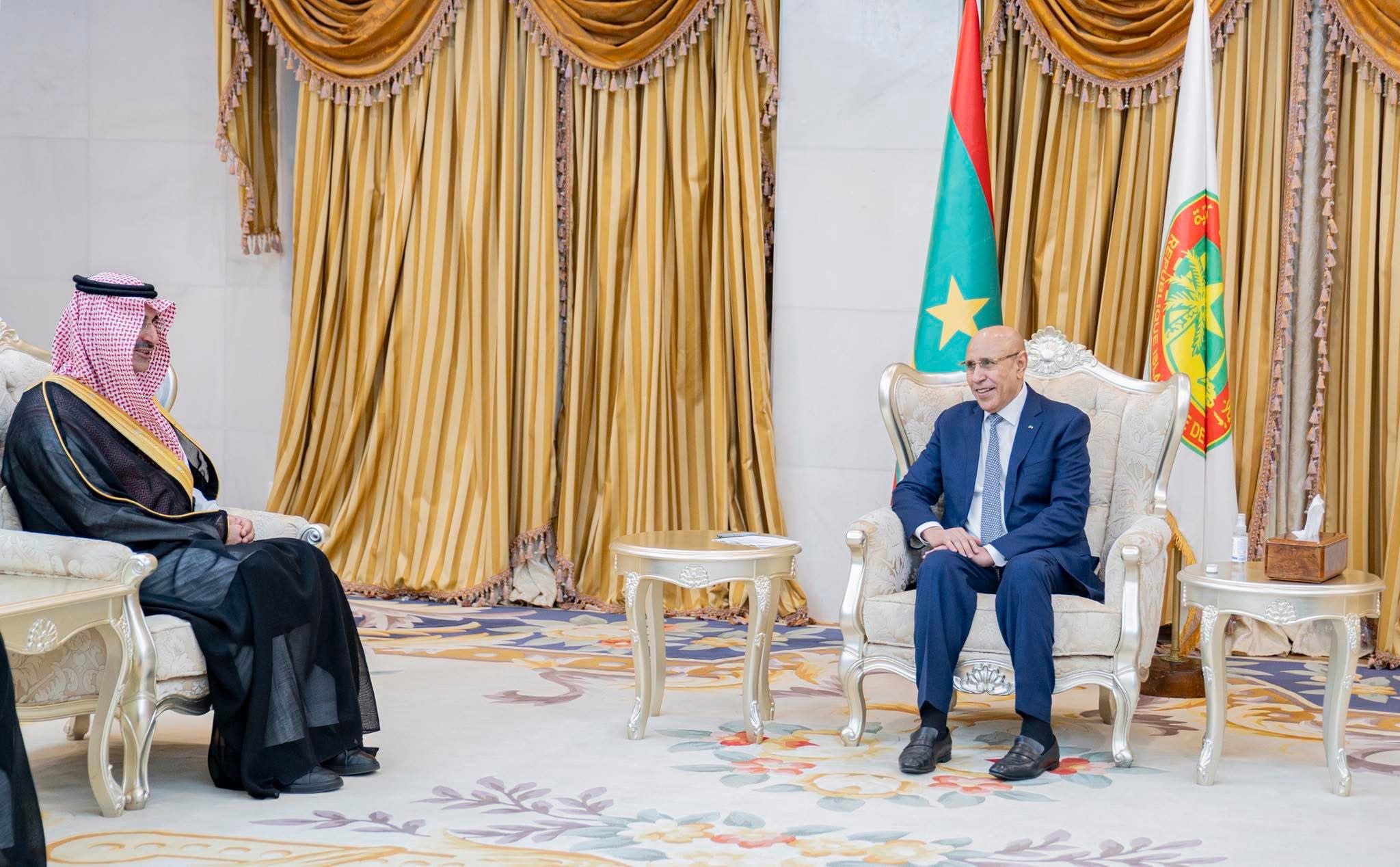 الغزواني يلتقي الرئيس التنفيذي للصندوق السعودي للتنمية