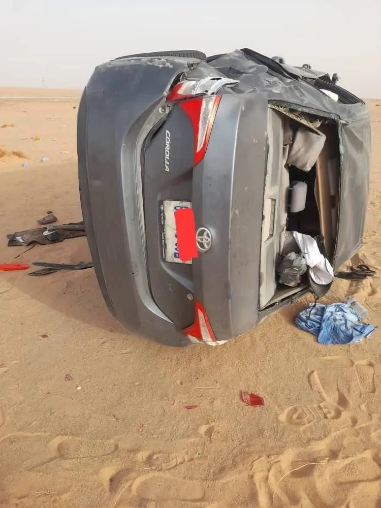 حادث سير على طريق نواذيبو يسفر عن وفاة مسافر وإصابة آخر