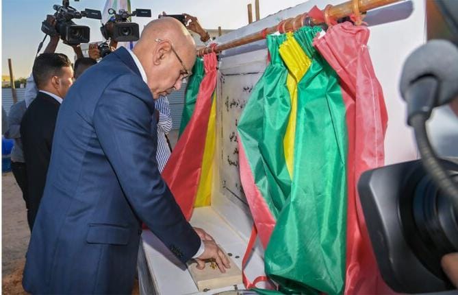 نواكشوط: ولد الغزواني يضع حجر الأساس لبدء العمل في إنجاز 4 مشاريع