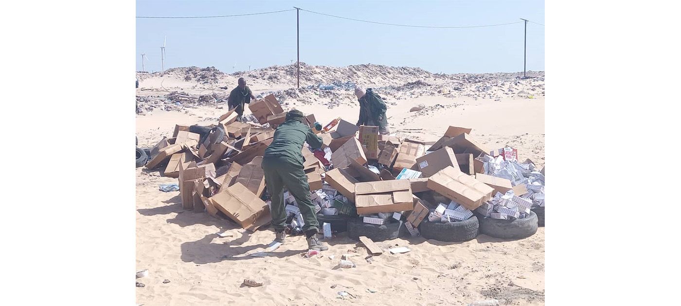 نواذيبو: إتلاف خمور ولحوم خنازير وأدوية فاسدة
