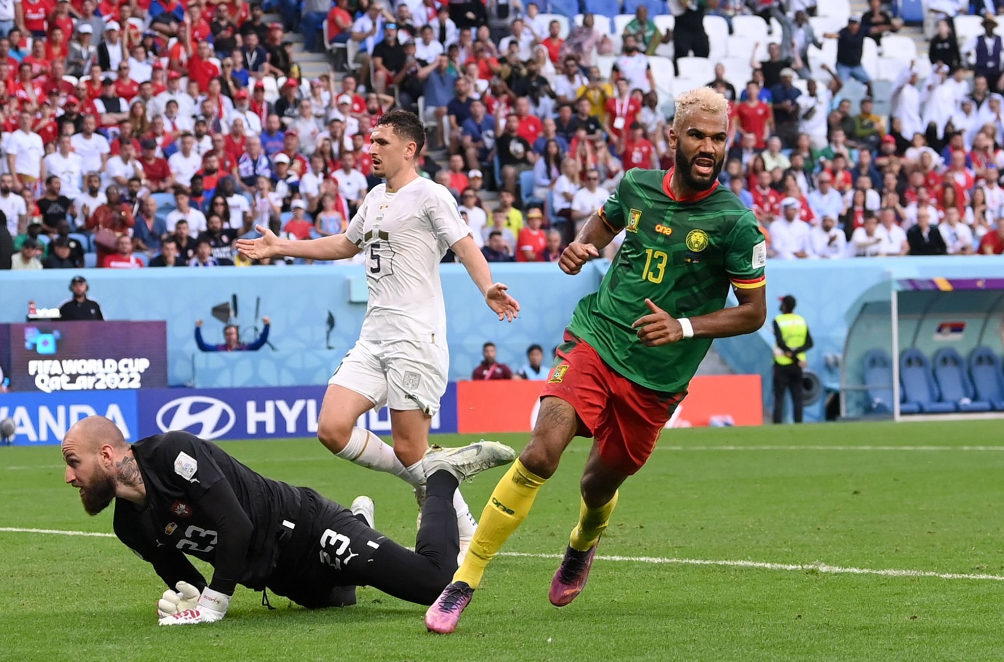 كأس العالم: تعادل مثير بين الكاميرون وصربيا