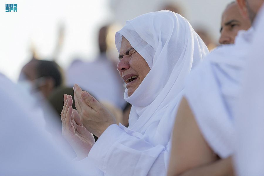 مشعر عرفة: حجاج بيت الله الحرام يؤدون ركن الحج الأعظم
