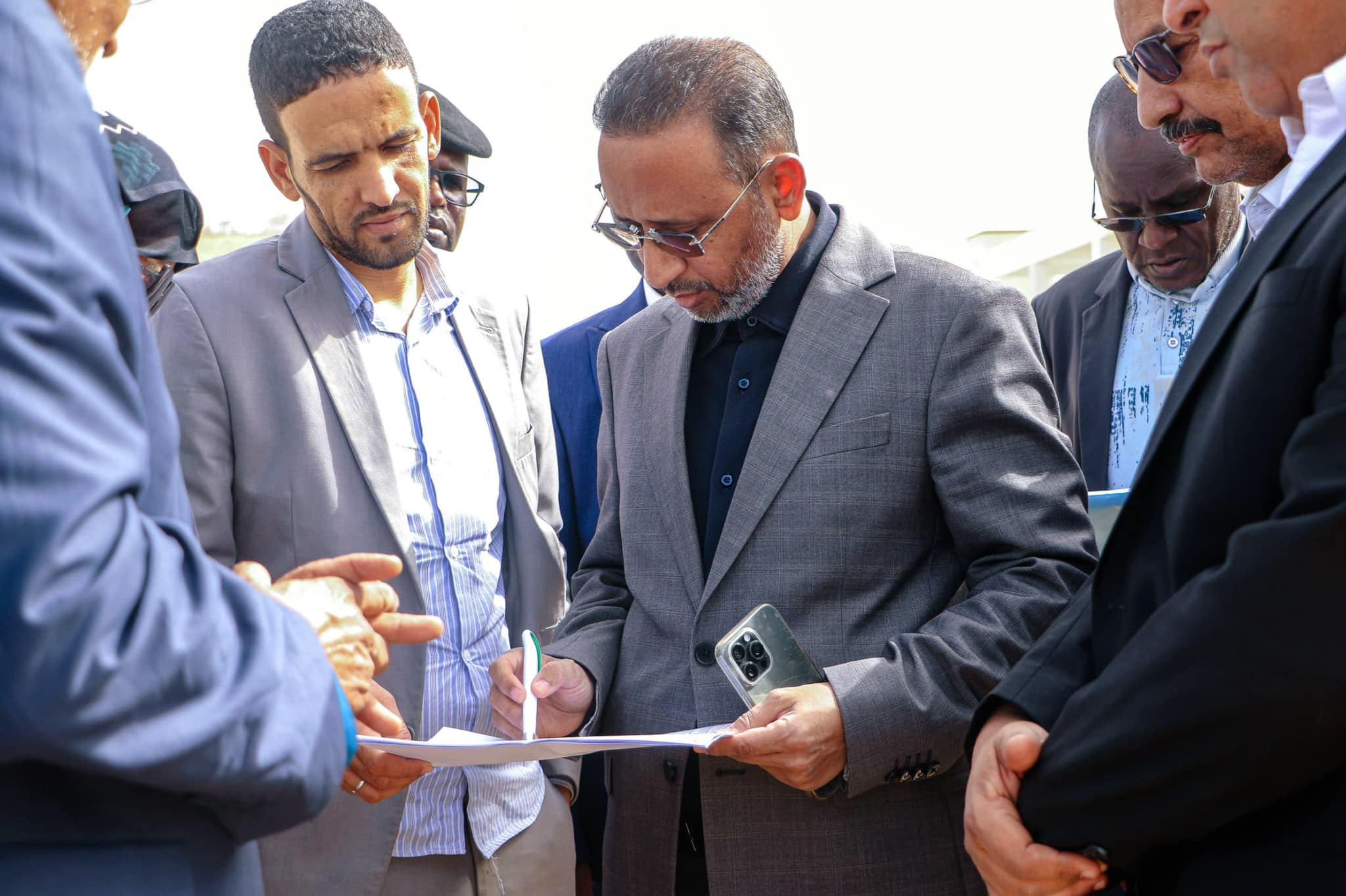 المندوب العام لـ"تآزر" يعاين الأشغال في مؤسسات دراسية بنواكشوط