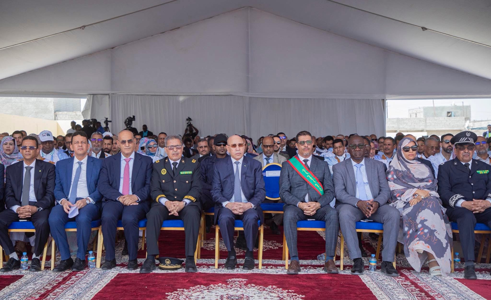 تشمل المياه والصيد والتحول الرقمي .. غزواني يطلق مشاريع تنموية في نواذيبو