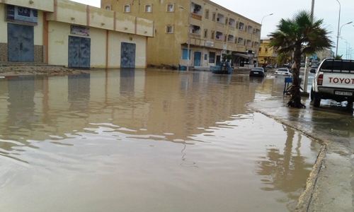 نواذيبو: مياه الأمطار تغمر عددا من الشوارع والمنازل