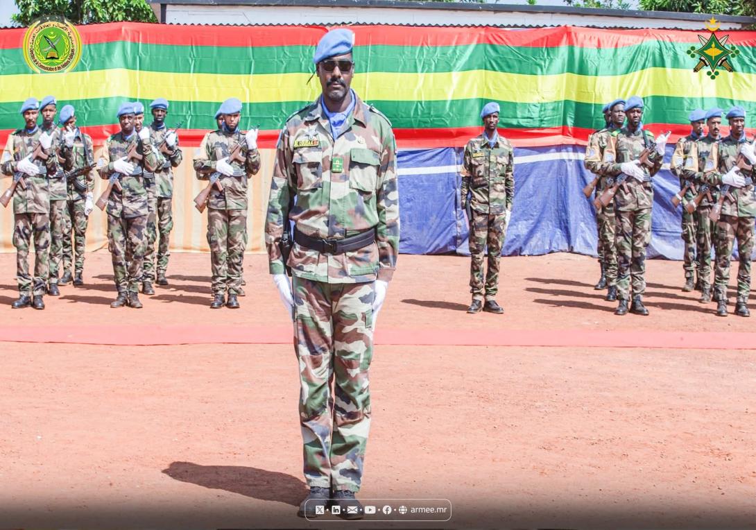 بعثة “مينوسكا” تودّع الكتيبة الموريتانية التاسعة بحفل تكريمي في بانغي 