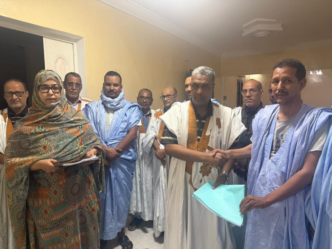 الصحفي أحمد سالم سيدي عبد الله يودع ملف ترشحه لانتخابات نقابة الصحفيين 