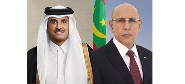 الغزواني يعزي أمير قطر في وفاة الأمير الوالد حمد بن خليفة آل ثاني